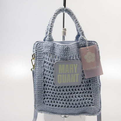 【中古】MARY QUANT | マリークヮント クロシェ風ロゴバッグ その他バッグ 002521900401-01 ライトブルー