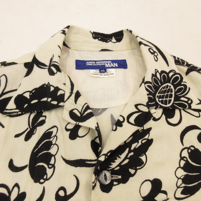 【中古】JUNYA WATANABE COMME des GARCONS MAN | ジュンヤワタナベコムデギャルソンマン レーヨンサテンプリント 半袖シャツ WS-B019 サイズ：XS