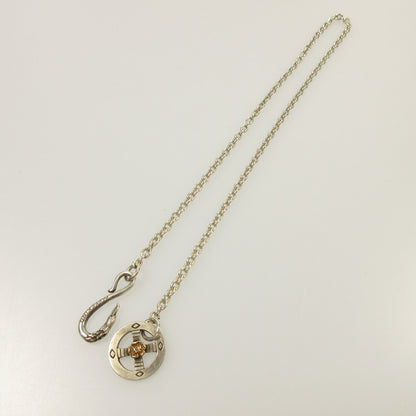 【中古】TADY&KING | タディアンドキング ｲｰｸﾞﾙﾌｯｸ&ﾚｷﾞｭﾗｰﾎｲｰﾙGPﾛｰｽﾞ付きﾁｪｰﾝ ネックレス シルバー