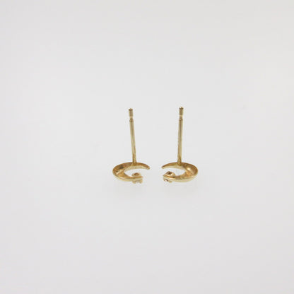 【中古】canal4℃ | カナルヨンドシー 月モチーフ ピアス 151636153010 K10 ゴールド