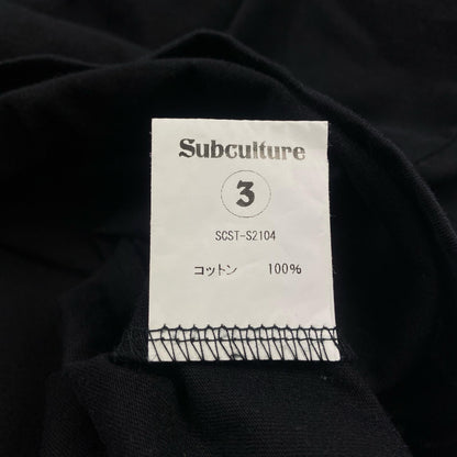 【中古】SC Subculture | サブカルチャー CHOPPER T-SHIRT 半袖Ｔシャツ SCST-S2104 ブラック サイズ：3