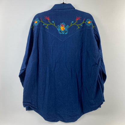 【中古】 Icirian Western Shirt 長袖シャツ T24SS-SH08 年式:2024S/S ネイビー サイズ：3