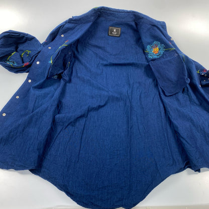 【中古】 Icirian Western Shirt 長袖シャツ T24SS-SH08 年式:2024S/S ネイビー サイズ：3