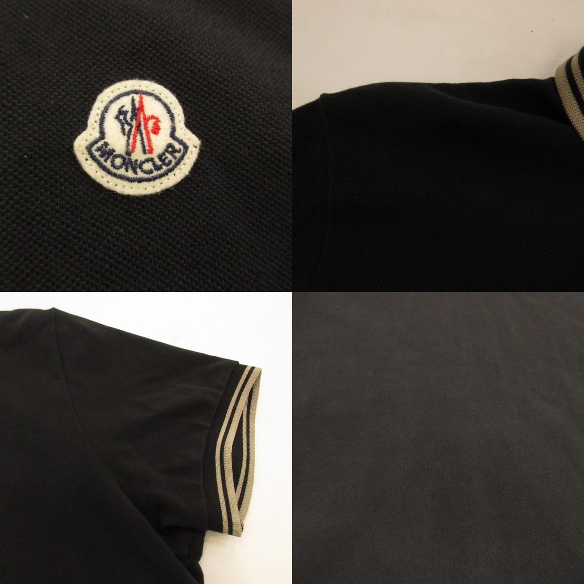 【中古】MONCLER | モンクレール ポロシャツ 8304399 ブラック サイズ：S