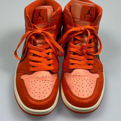 【中古】NIKE | ナイキ Women's Air Jordan 1 Mid スニーカー DM3381-600 2022S/S 27.0cm オレンジ 27cm