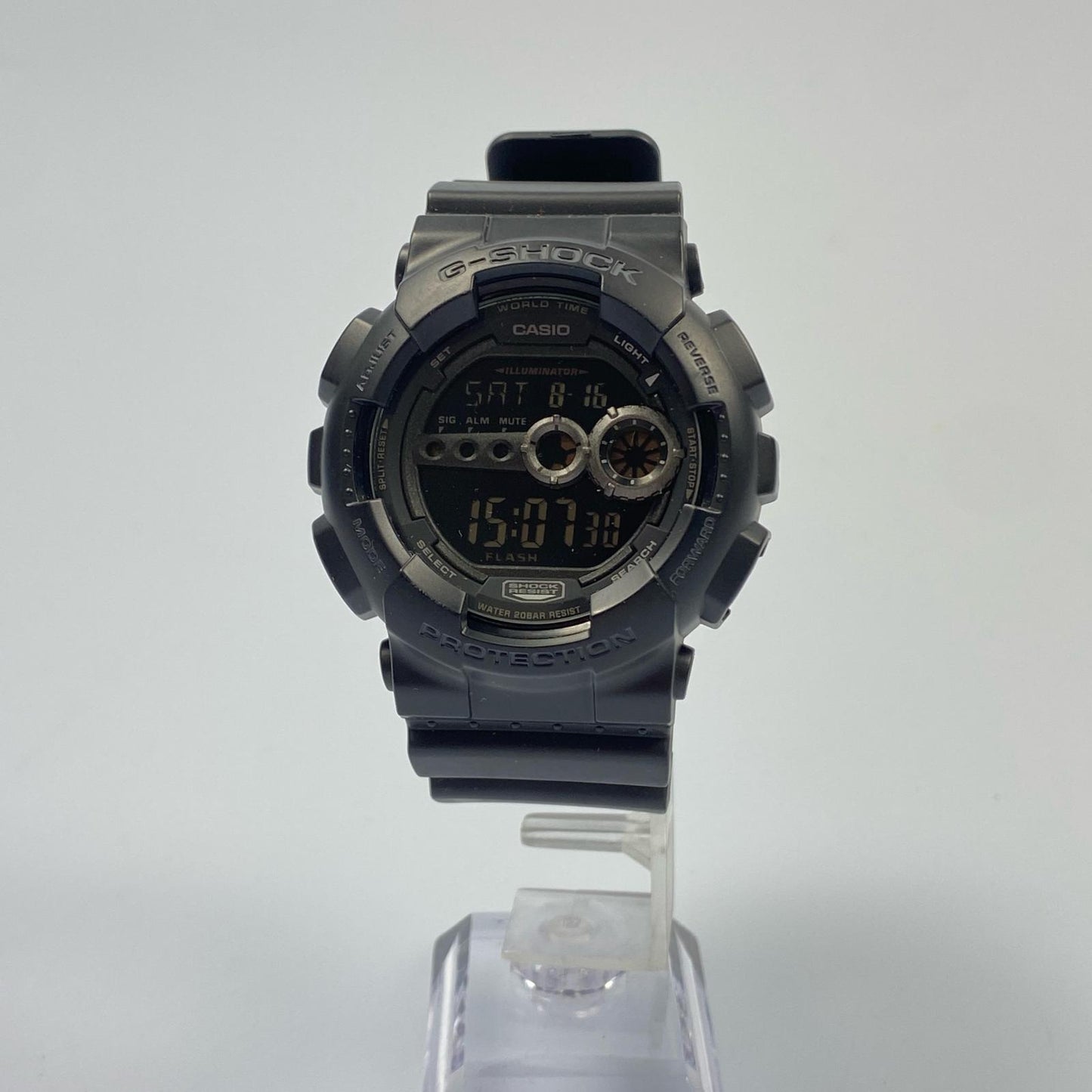 【中古】G-SHOCK | ジーショック 腕時計 GD-100-1BJF デジタルクォーツ ブラック