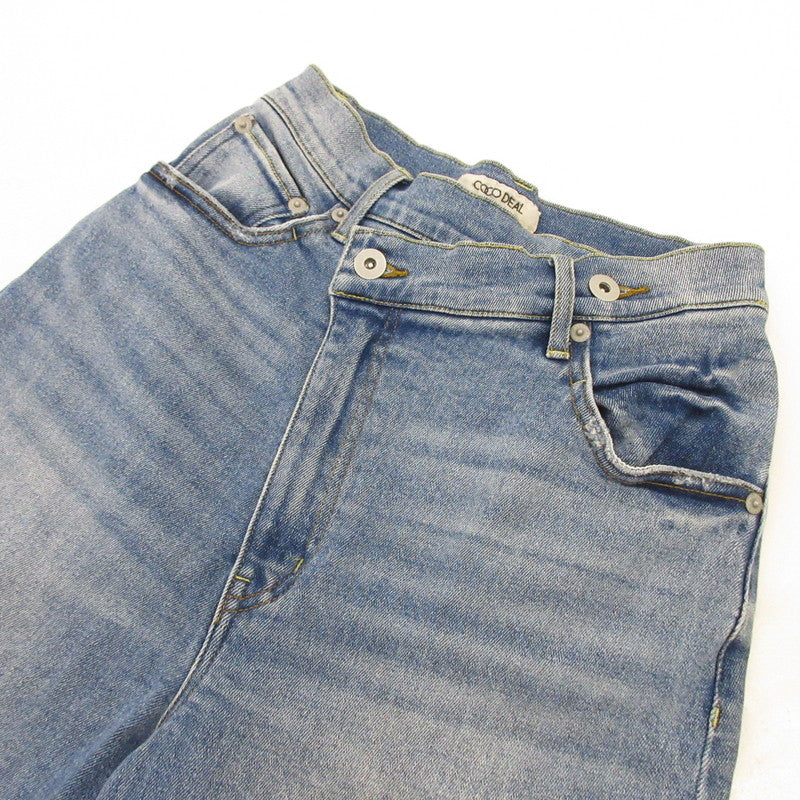 【中古】COCODEAL | ココディール リメイクウエストカットオフデニムパンツ デニムパンツ 73216252B ライトブルー サイズ：2