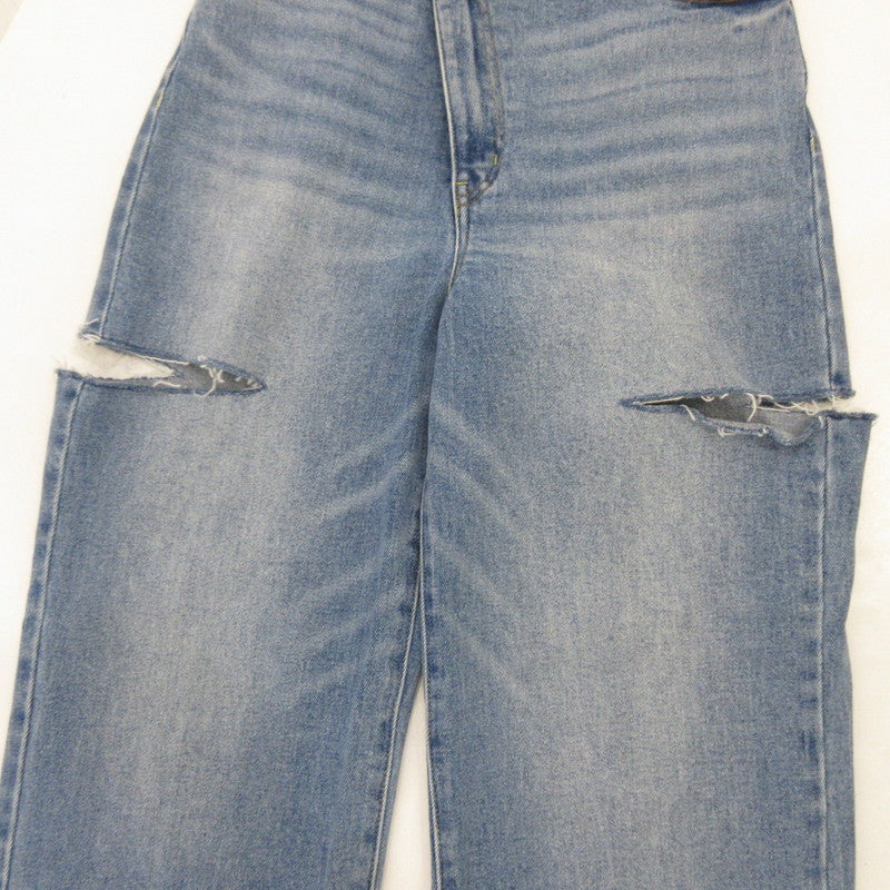 【中古】COCODEAL | ココディール リメイクウエストカットオフデニムパンツ デニムパンツ 73216252B ライトブルー サイズ：2