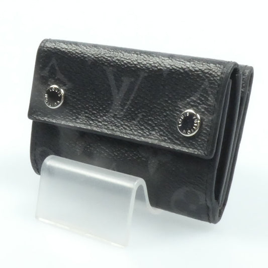【中古】LOUIS VUITTON | ルイ・ヴィトン ディスカバリーコンパクトウォレット 長財布 M67630 ※イニシャルM.H入り