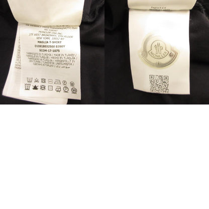 【中古】MONCLER | モンクレール ダブルロゴワッペン 半袖Ｔシャツ 8032500 国内正規品 ネイビー サイズ：M