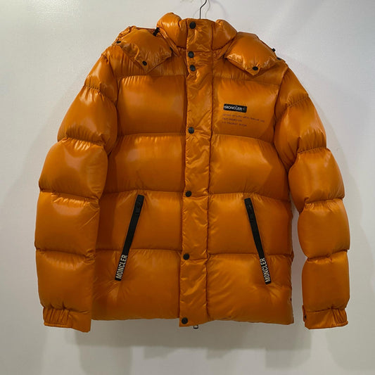【中古】MONCLER GENIUS | モンクレールジニアス HANRIOT ダウンジャケット 4130750 2019A/W 国内正規品 オレンジ サイズ：2