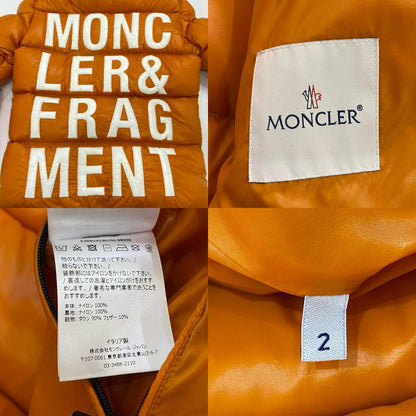【中古】MONCLER GENIUS | モンクレールジニアス HANRIOT ダウンジャケット 4130750 2019A/W 国内正規品 オレンジ サイズ：2