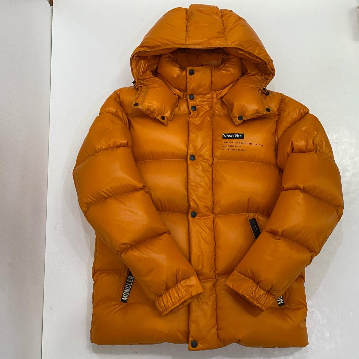【中古】MONCLER GENIUS | モンクレールジニアス HANRIOT ダウンジャケット 4130750 2019A/W 国内正規品 オレンジ サイズ：2