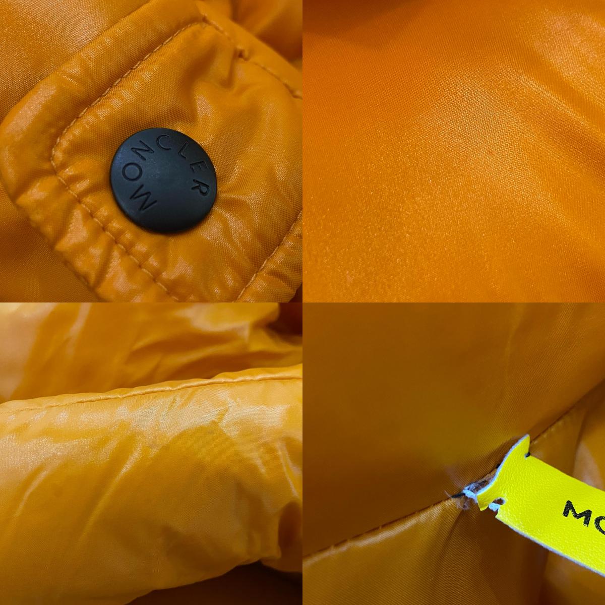 【中古】MONCLER GENIUS | モンクレールジニアス HANRIOT ダウンジャケット 4130750 2019A/W 国内正規品 オレンジ サイズ：2