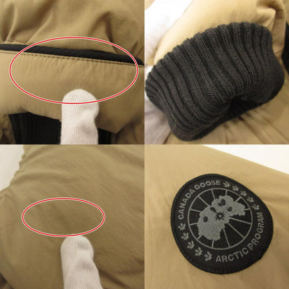 【中古】CANADA GOOSE | カナダグース ローレンスパッファージャケットブラックレーベル ダウンジャケット 2802MB 国内正規品 ベージュ サイズ：L