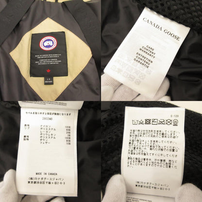 【中古】CANADA GOOSE | カナダグース ローレンスパッファージャケットブラックレーベル ダウンジャケット 2802MB 国内正規品 ベージュ サイズ：L