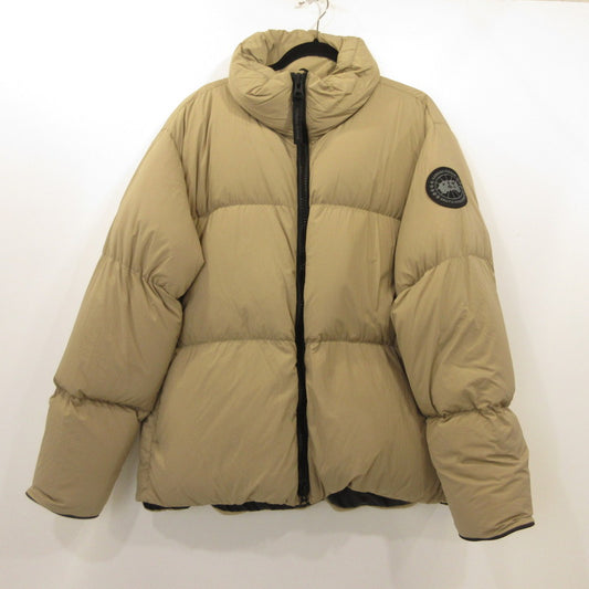 【中古】CANADA GOOSE | カナダグース ローレンスパッファージャケットブラックレーベル ダウンジャケット 2802MB 国内正規品 ベージュ サイズ：L