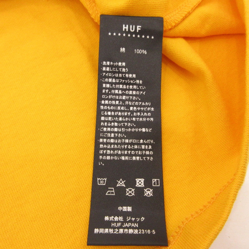 【中古】HUF | ハフ METAL TT S/S POCKET TEE 半袖Ｔシャツ TS80158 2024S/S イエロー サイズ：L
