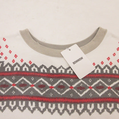 【中古】BOWWOW | バウワウ SNOW FLAKE SWEAT SHIRTS スウェット BW2302-SFSS サイズ：L