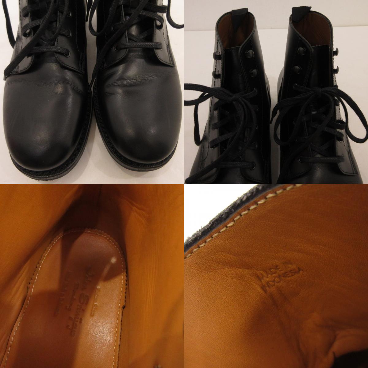 【中古】JALAN SRIWIJAYA | ジャランスリウァヤ CALF BLACK RIDGEWAY ブーツ 99053 ブラック