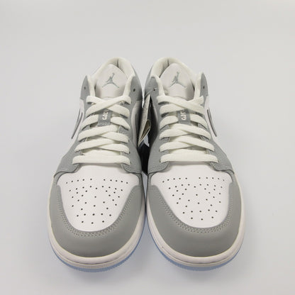 【中古】NIKE | ナイキ WMNS AIR JORDAN 1 LOW WHITE/WOLF GREY-ALUMINUM スニーカー DC0774-105 2024S/S グレー 27.5cm