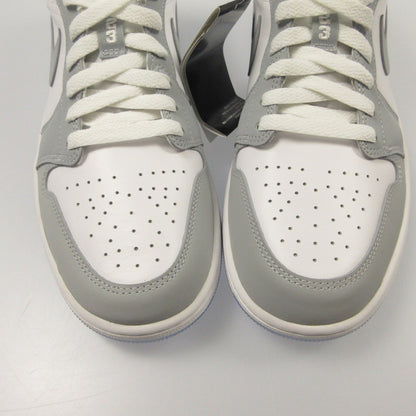 【中古】NIKE | ナイキ WMNS AIR JORDAN 1 LOW WHITE/WOLF GREY-ALUMINUM スニーカー DC0774-105 2024S/S グレー 27.5cm