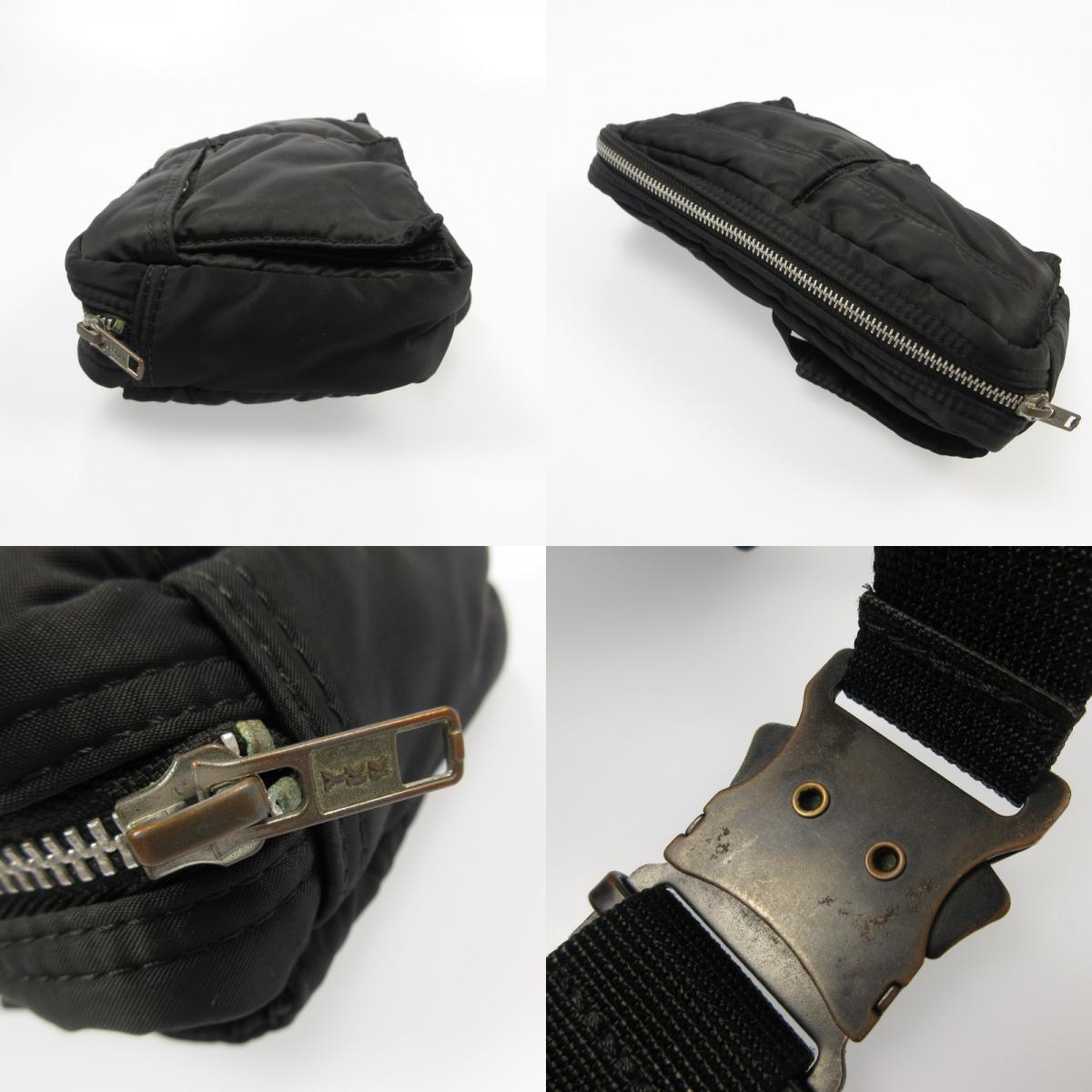 【中古】PORTER | ポーター TANKER ウエストバッグ 622-08723 ブラック