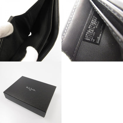 【中古】Paul Smith | ポール・スミス シグネチャーストライプインバーテッド 二つ折り財布 813025 ブラック