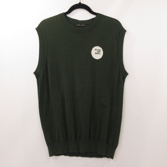 【中古】 MOON VEST ベスト RSM-24090 オリーブ サイズ：L
