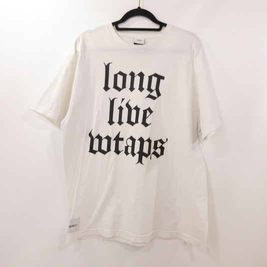 【中古】W)TAPS | ダブルタップス LLW/SS/COTTON 半袖Ｔシャツ 221ATDT-STM08S 年式:2022S/S ホワイト サイズ：3