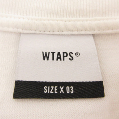 【中古】W)TAPS | ダブルタップス LLW/SS/COTTON 半袖Ｔシャツ 221ATDT-STM08S 年式:2022S/S ホワイト サイズ：3