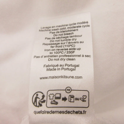 【中古】MAISON KITSUNE | メゾンキツネ FOX HEAD PATCH REGULAR TEE SHIRT 半袖Ｔシャツ LM00104KJ0008 並行品 ホワイト サイズ：XL
