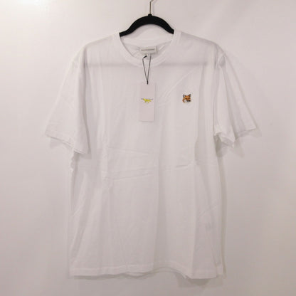 【中古】MAISON KITSUNE | メゾンキツネ FOX HEAD PATCH REGULAR TEE SHIRT 半袖Ｔシャツ LM00104KJ0008 並行品 ホワイト サイズ：XL