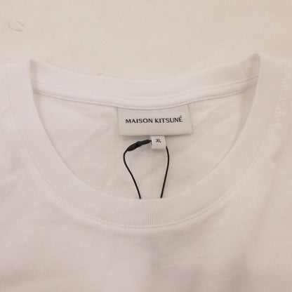 【中古】MAISON KITSUNE | メゾンキツネ FOX HEAD PATCH REGULAR TEE SHIRT 半袖Ｔシャツ LM00104KJ0008 並行品 ホワイト サイズ：XL