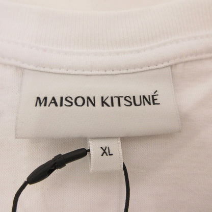 【中古】MAISON KITSUNE | メゾンキツネ FOX HEAD PATCH REGULAR TEE SHIRT 半袖Ｔシャツ LM00104KJ0008 並行品 ホワイト サイズ：XL
