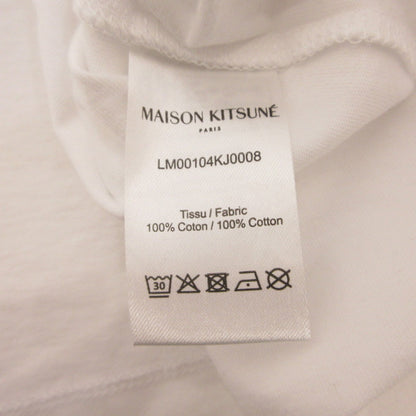 【中古】MAISON KITSUNE | メゾンキツネ FOX HEAD PATCH REGULAR TEE SHIRT 半袖Ｔシャツ LM00104KJ0008 並行品 ホワイト サイズ：XL