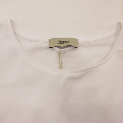 【中古】Herno | ヘルノ 手描き風ロゴプリントTシャツ 半袖Ｔシャツ JG000178D ホワイト サイズ：40