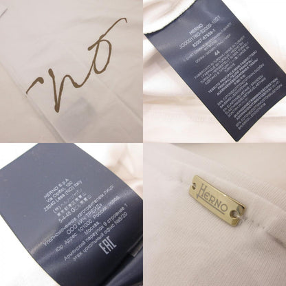 【中古】Herno | ヘルノ 手描き風ロゴプリントTシャツ 半袖Ｔシャツ JG000178D ホワイト サイズ：44