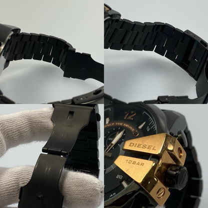 【中古】DIESEL | ディーゼル MEGA CHIEF 腕時計 DZ-4309 アナログクォーツ ブラック
