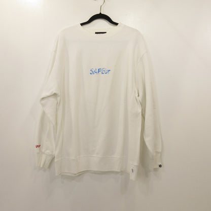 【中古】SAPEur | サプール スウェット ホワイト サイズ：XL