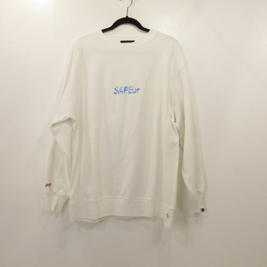 【中古】SAPEur | サプール スウェット ホワイト サイズ：XL