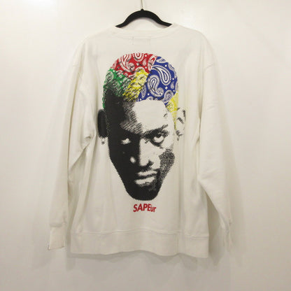 【中古】SAPEur | サプール スウェット ホワイト サイズ：XL