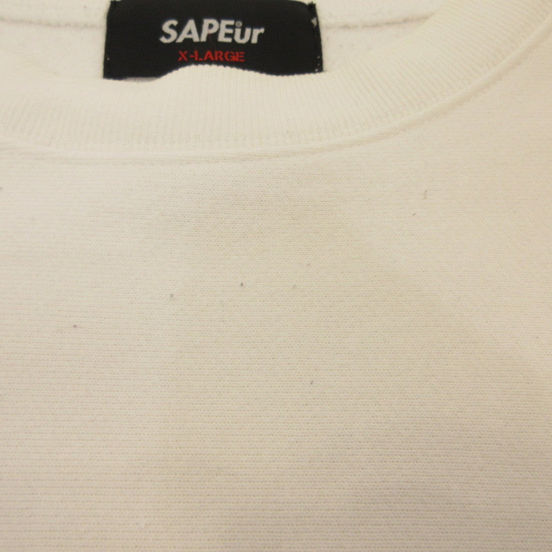 【中古】SAPEur | サプール スウェット ホワイト サイズ：XL