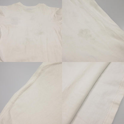 【中古】 Earth Logo Embroidery T-shirt 半袖Ｔシャツ ホワイト サイズ：M