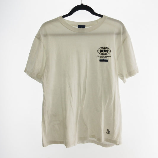 【中古】 Earth Logo Embroidery T-shirt 半袖Ｔシャツ ホワイト サイズ：M