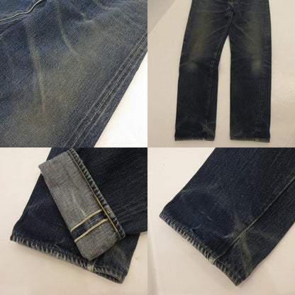 【中古】Denime | ドゥニーム デニムパンツ オレンジ耳/SHINS期/旧ドゥニーム/赤タブ ブルー サイズ：32