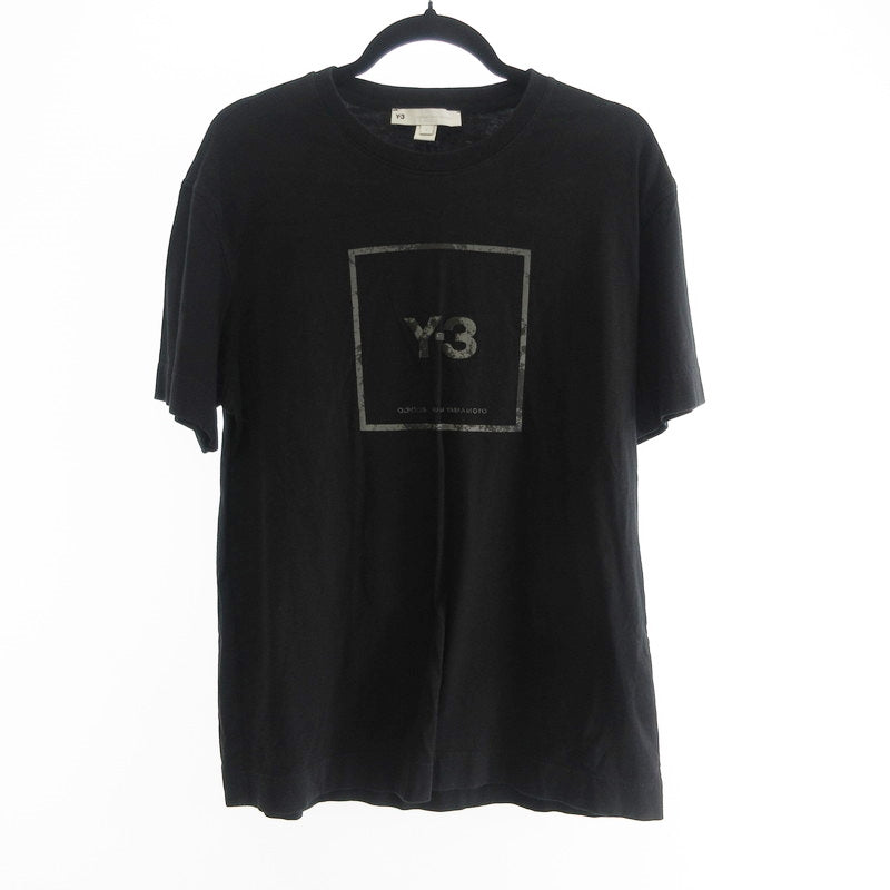 【中古】Y-3 | ワイスリー スクエアラベルロゴ Tシャツ 半袖Ｔシャツ GV6060 ブラック サイズ：M