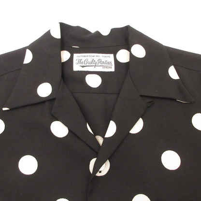 【中古】WACKOMARIA | ワコマリア DOTS HAWAIIAN SHIRT L/S 長袖シャツ 20SSE-WMS-HI05 ブラック サイズ：S