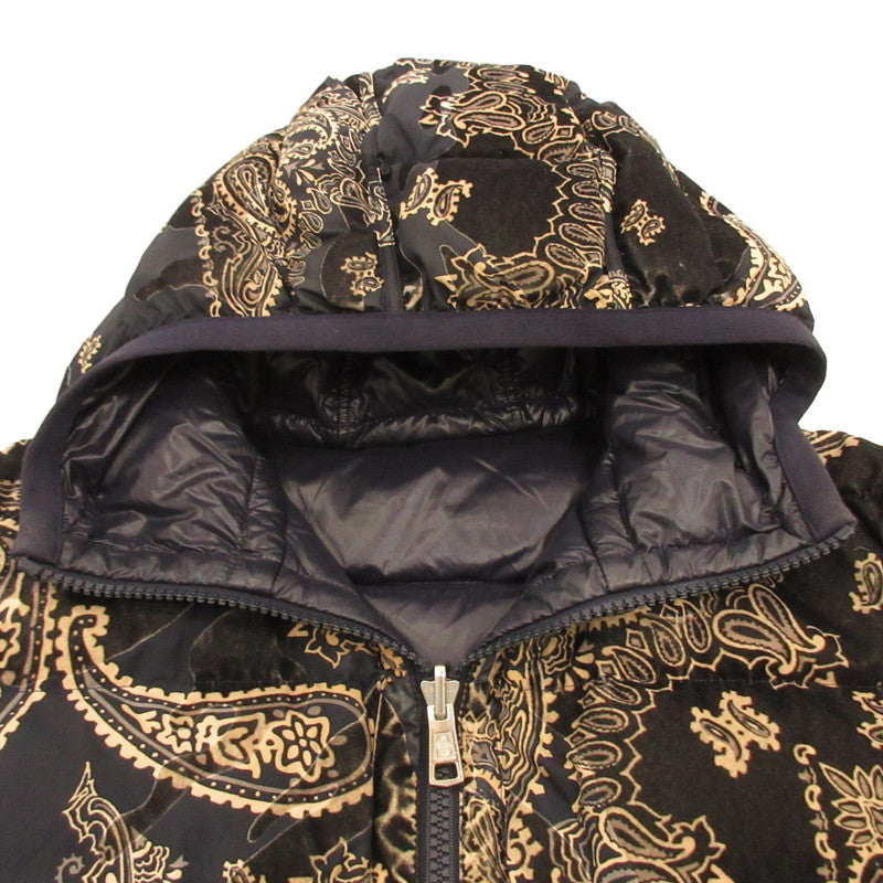 【中古】MONCLER | モンクレール FREVILLE ダウンジャケット 1A00015 国内正規品　ﾘﾊﾞｰｼﾌﾞﾙ ネイビー サイズ：3