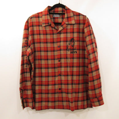 【中古】HYSTERIC GLAMOUR | ヒステリックグラマー CLUB HYSTERIC オープンカラーシャツ 長袖シャツ 02243AH03 サイズ：XL
